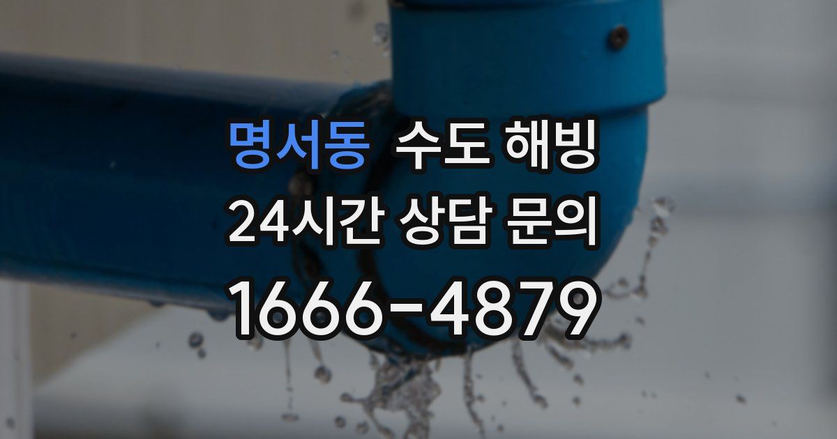 명서동 수도 해빙