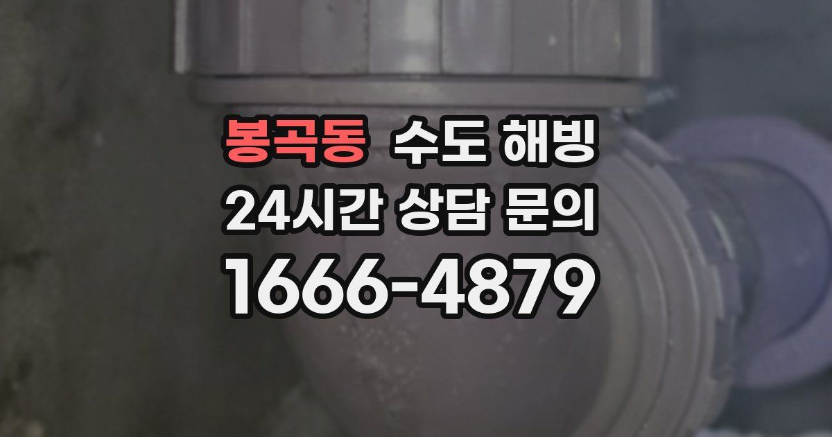 봉곡동 수도 해빙