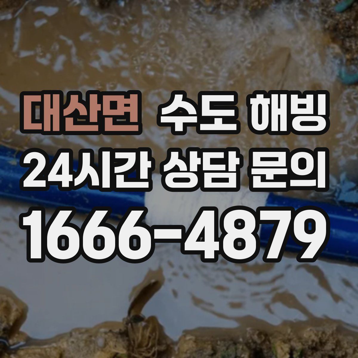 대산면 수도 해빙