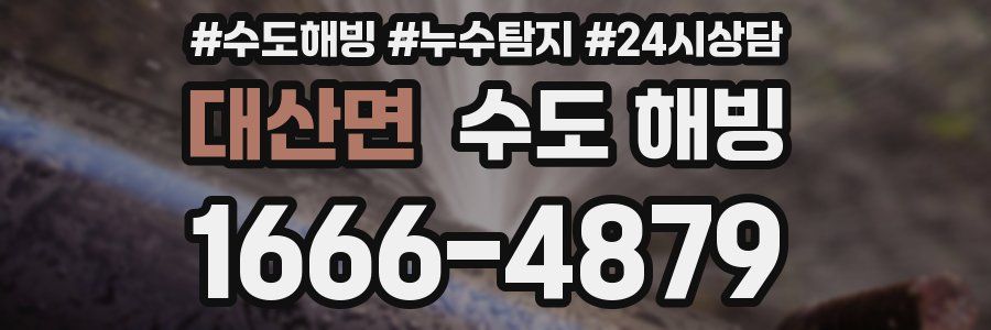 대산면 수도 해빙