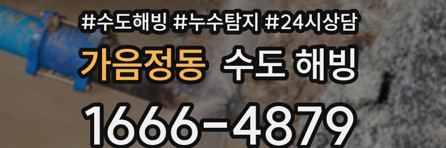 가음정동 수도 해빙