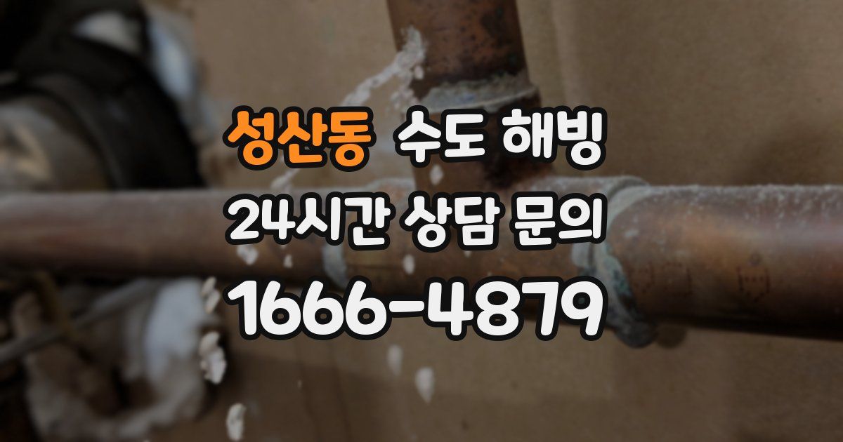 성산동 수도 해빙