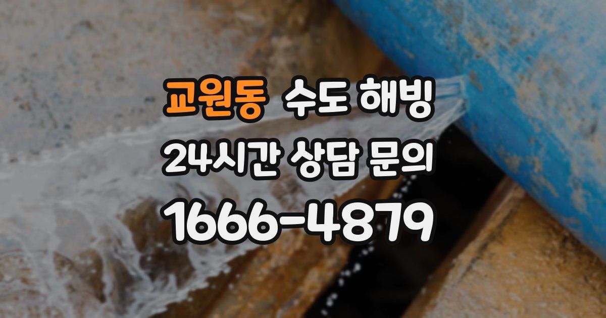 교원동 수도 해빙