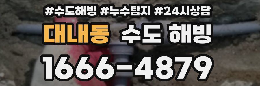 대내동 수도 해빙