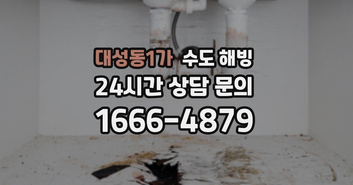 대성동1가 수도 해빙