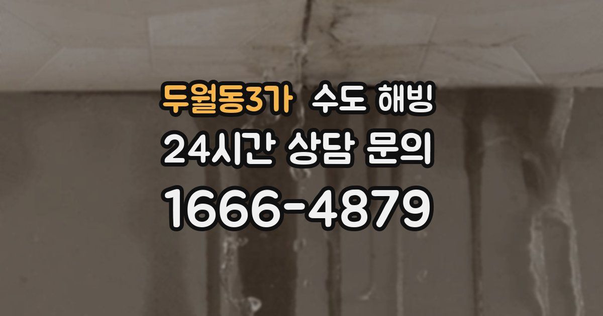 두월동3가 수도 해빙