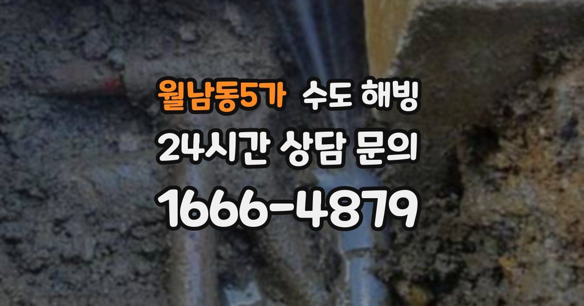 월남동5가 수도 해빙