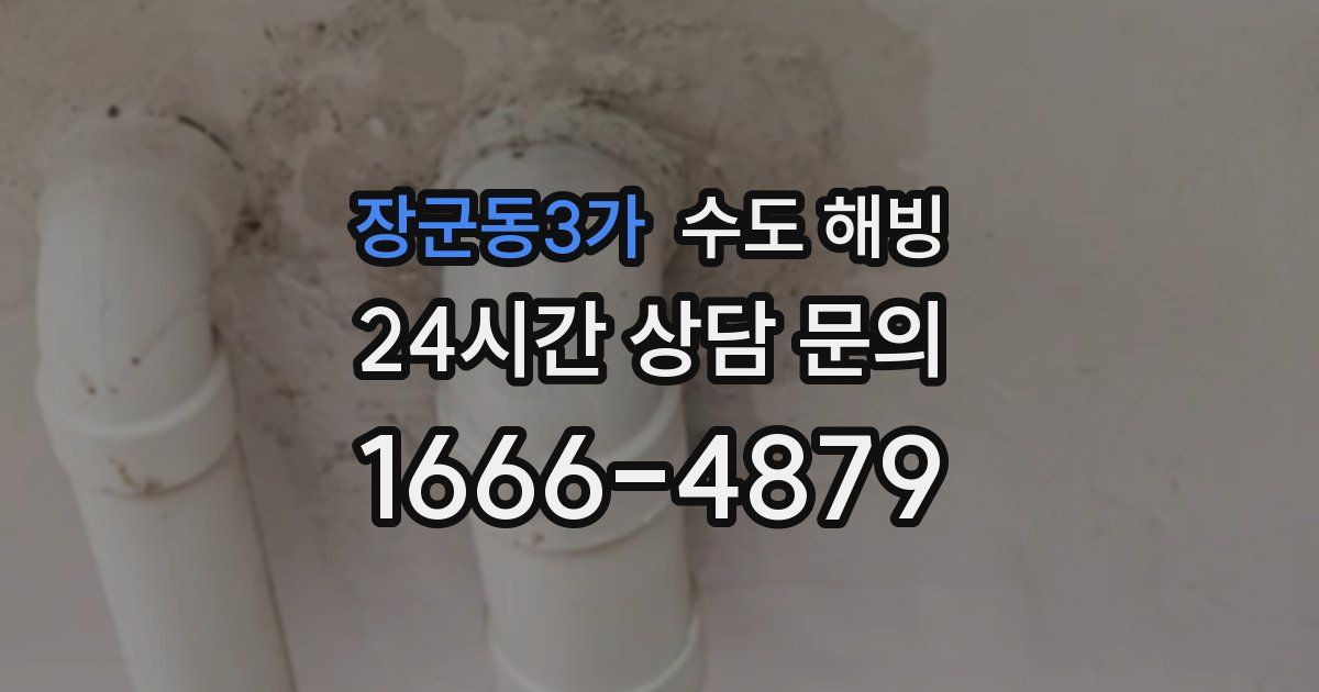 장군동3가 수도 해빙