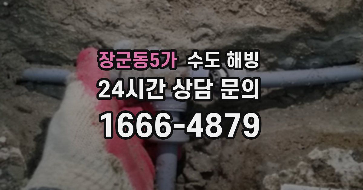 장군동5가 수도 해빙