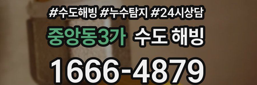 중앙동3가 수도 해빙