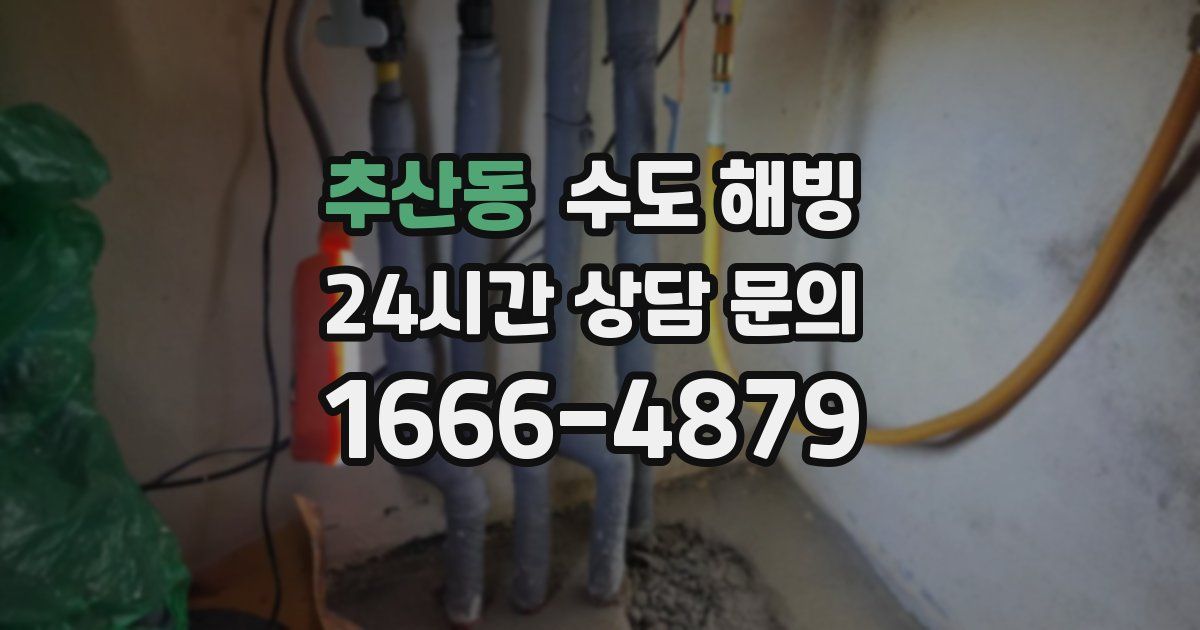 추산동 수도 해빙