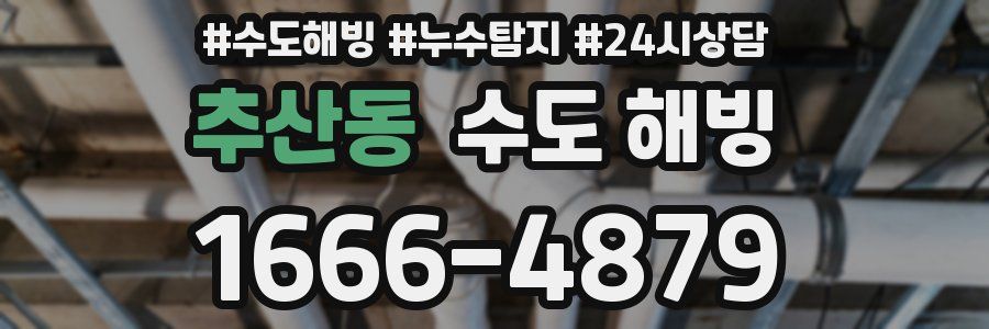 추산동 수도 해빙