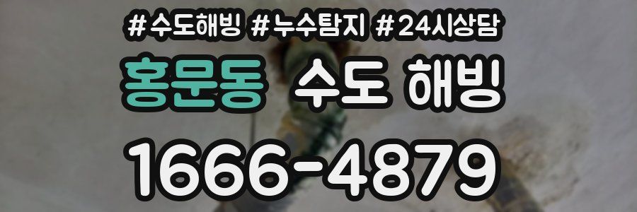 홍문동 수도 해빙