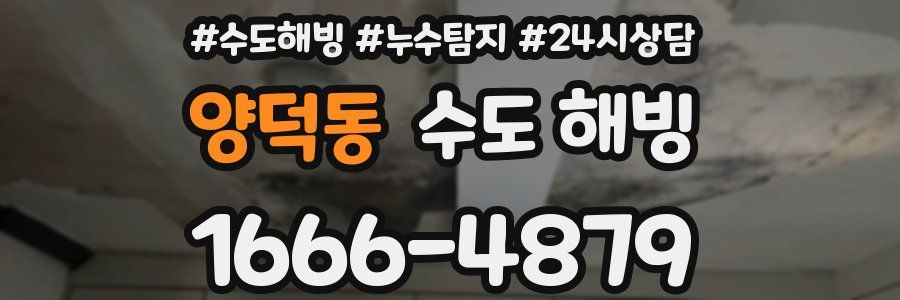 양덕동 수도 해빙