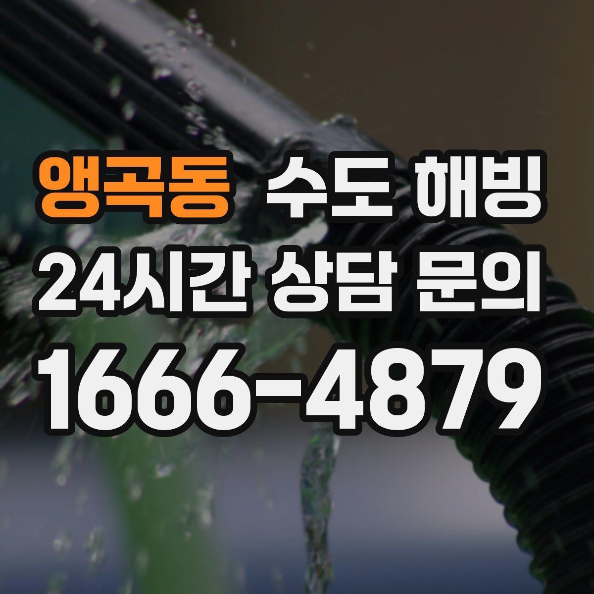 앵곡동 수도 해빙