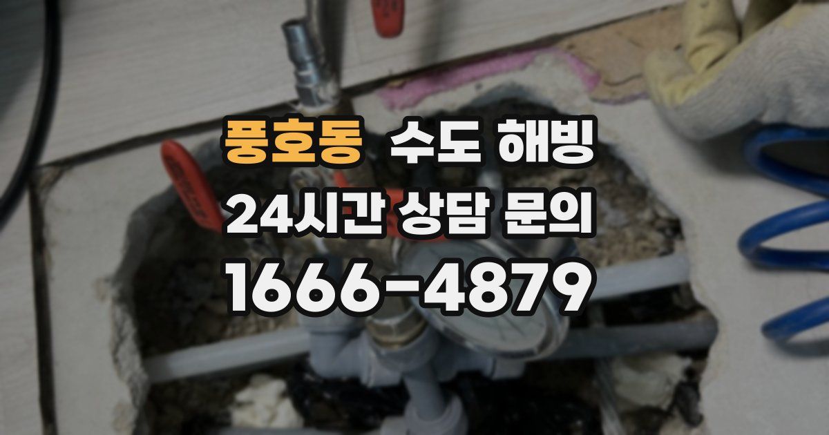 풍호동 수도 해빙