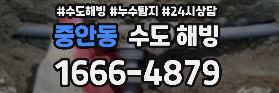 중안동 수도 해빙