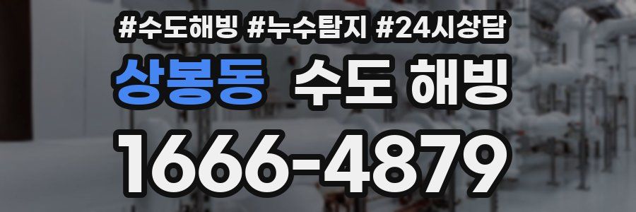 상봉동 수도 해빙