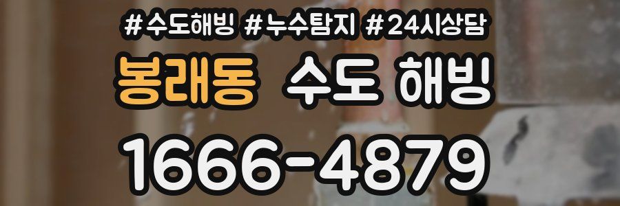 봉래동 수도 해빙