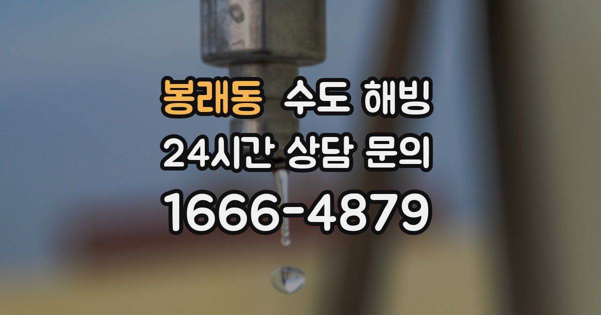 봉래동 수도 해빙