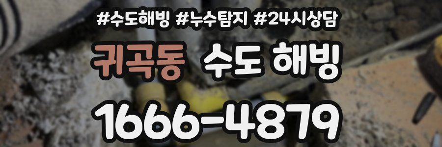 귀곡동 수도 해빙