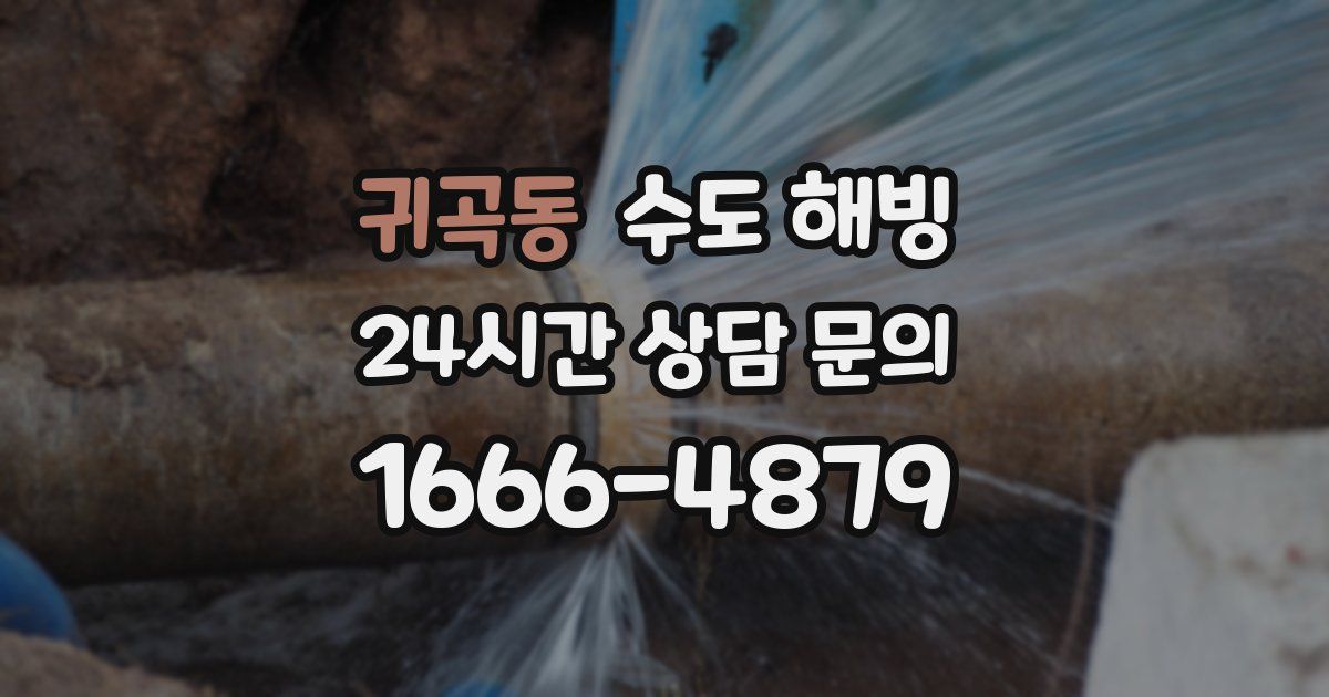 귀곡동 수도 해빙