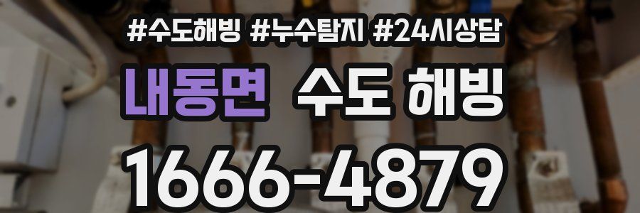 내동면 수도 해빙