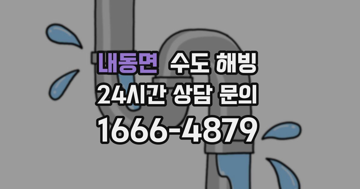 내동면 수도 해빙