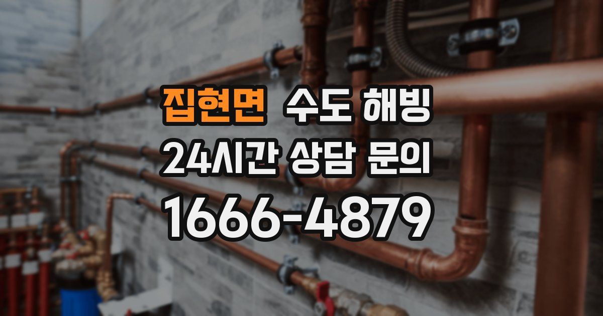 집현면 수도 해빙