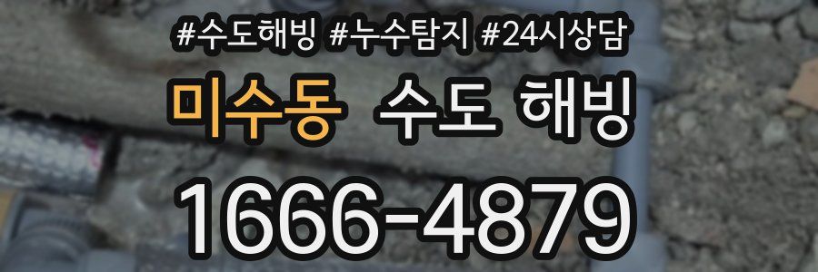 미수동 수도 해빙