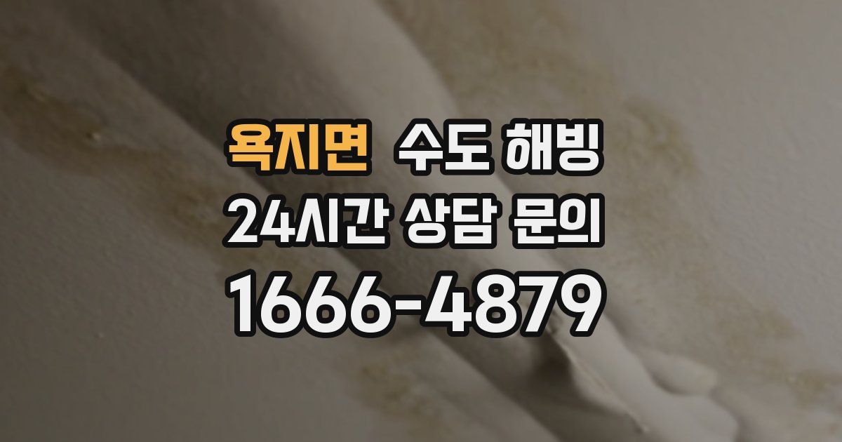 욕지면 수도 해빙