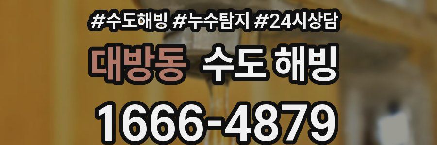대방동 수도 해빙