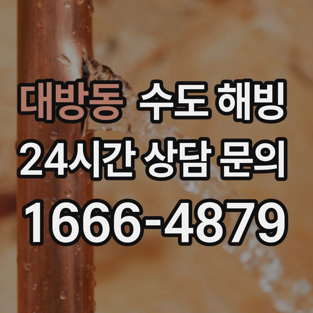 대방동 수도 해빙