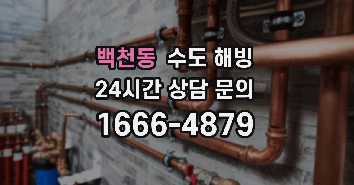 백천동 수도 해빙