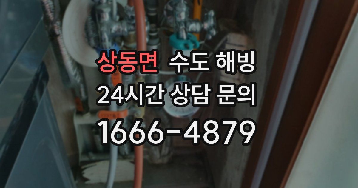 상동면 수도 해빙