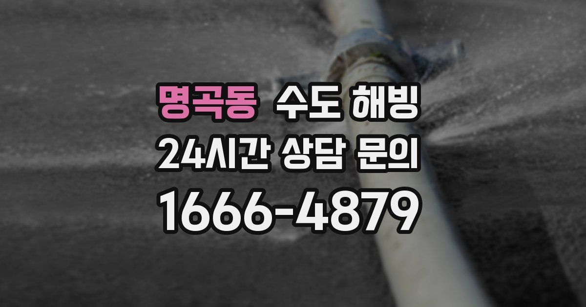 명곡동 수도 해빙