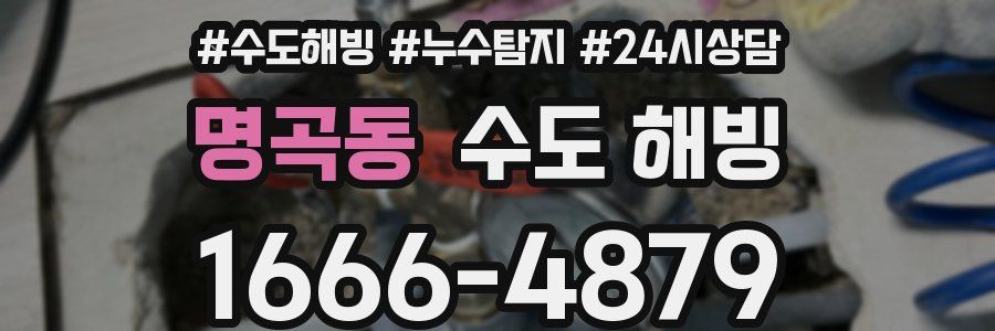 명곡동 수도 해빙