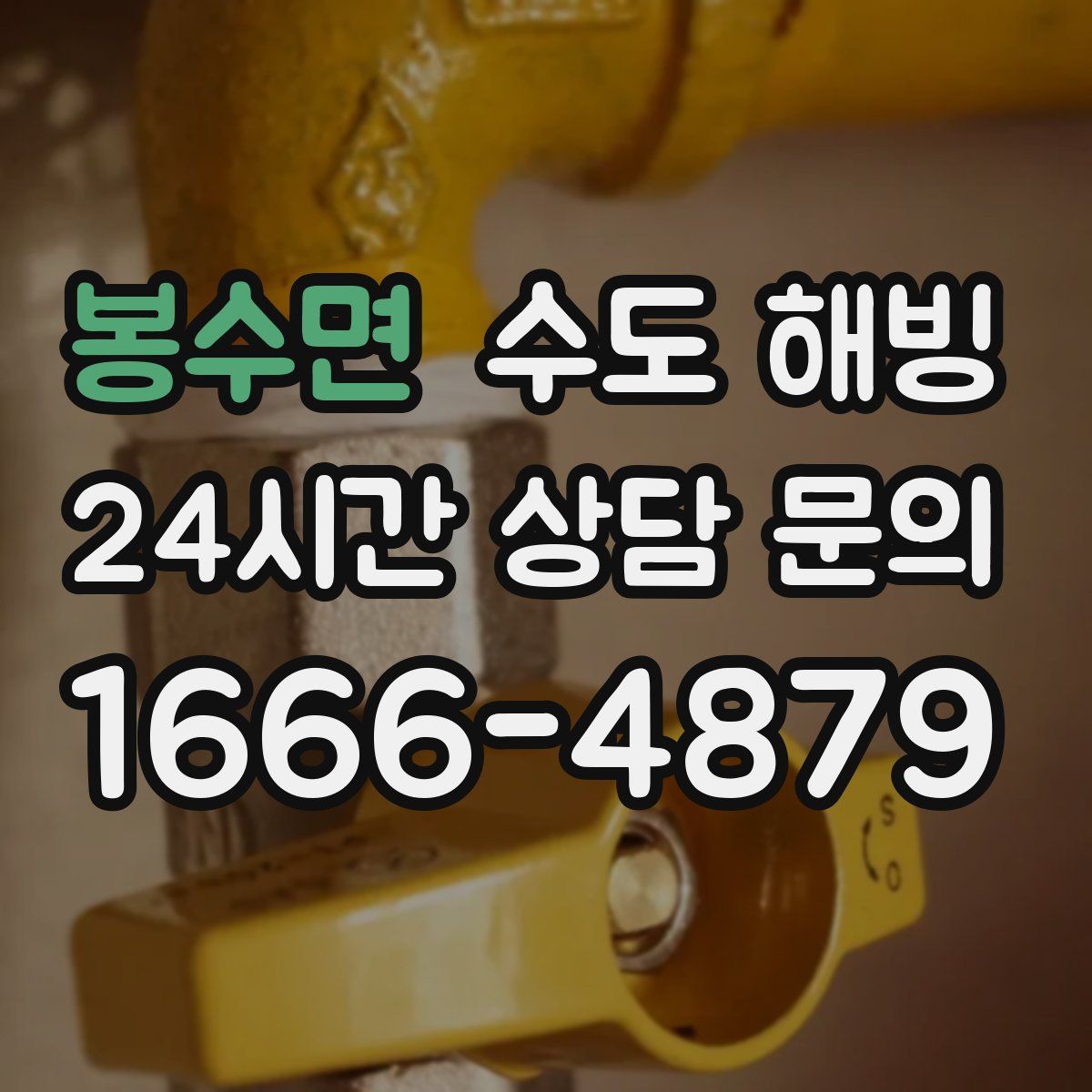 봉수면 수도 해빙