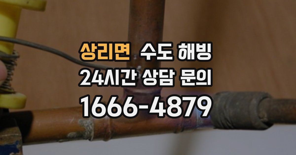 상리면 수도 해빙