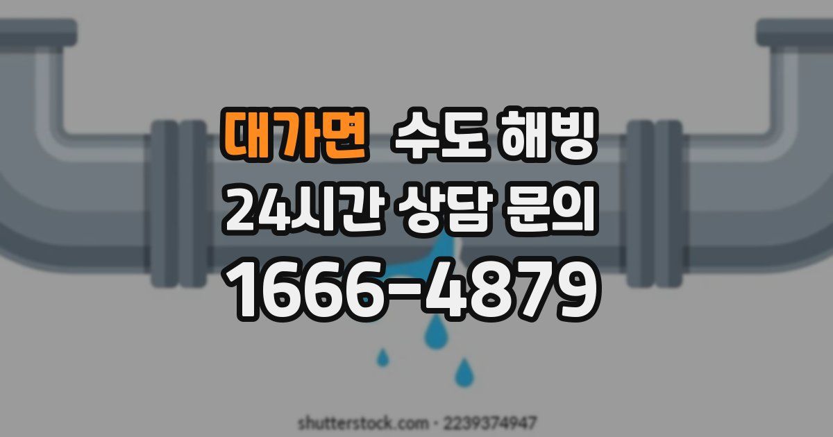 대가면 수도 해빙