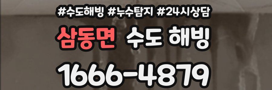 삼동면 수도 해빙