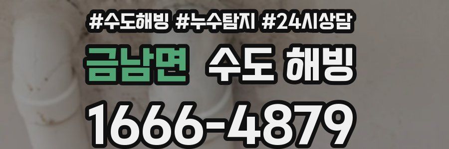 금남면 수도 해빙