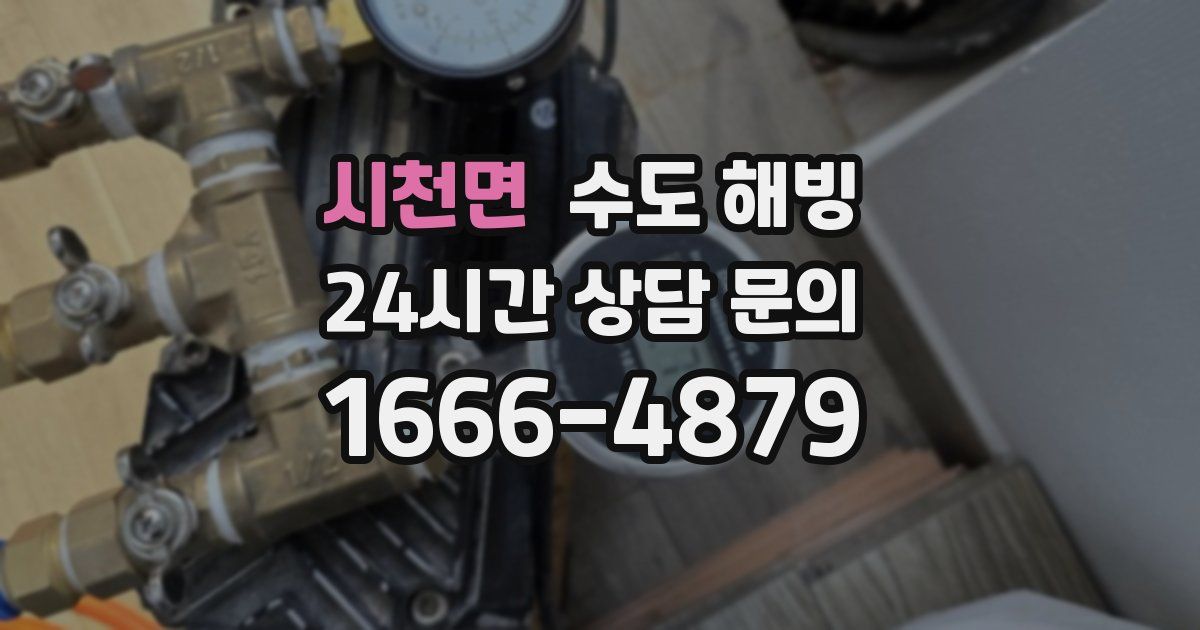 시천면 수도 해빙