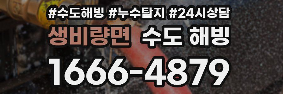 생비량면 수도 해빙