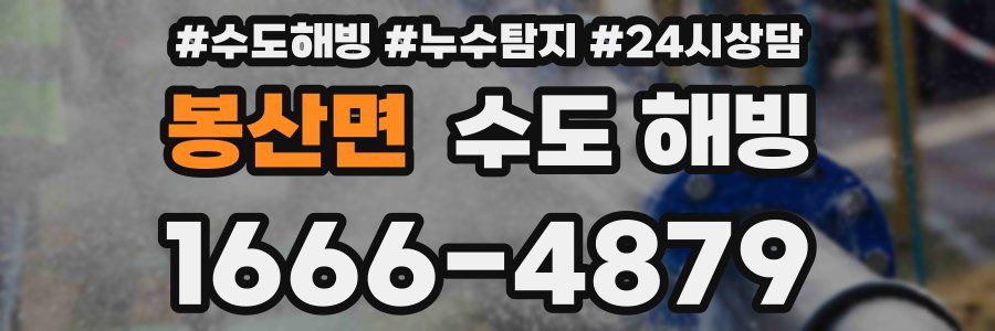 봉산면 수도 해빙