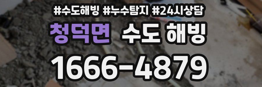 청덕면 수도 해빙