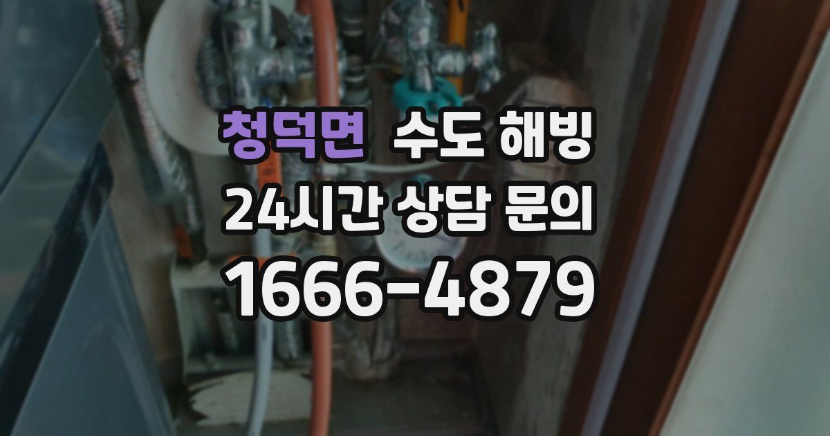 청덕면 수도 해빙