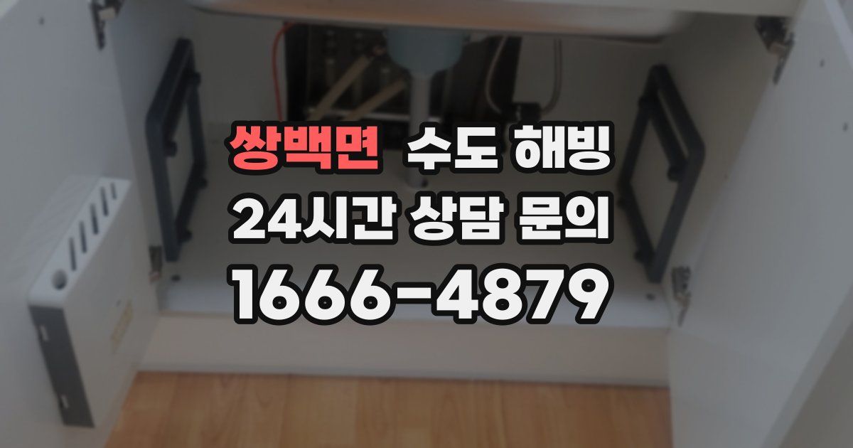 쌍백면 수도 해빙