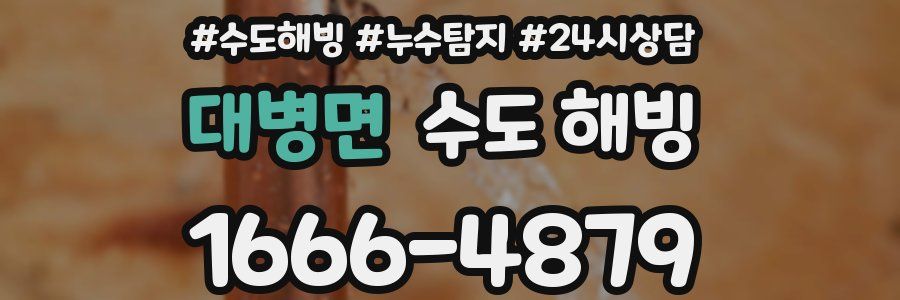 대병면 수도 해빙