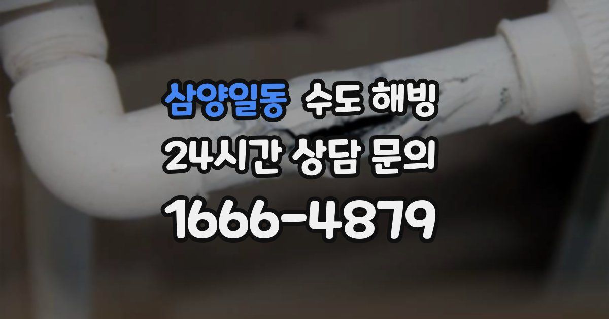 삼양일동 수도 해빙